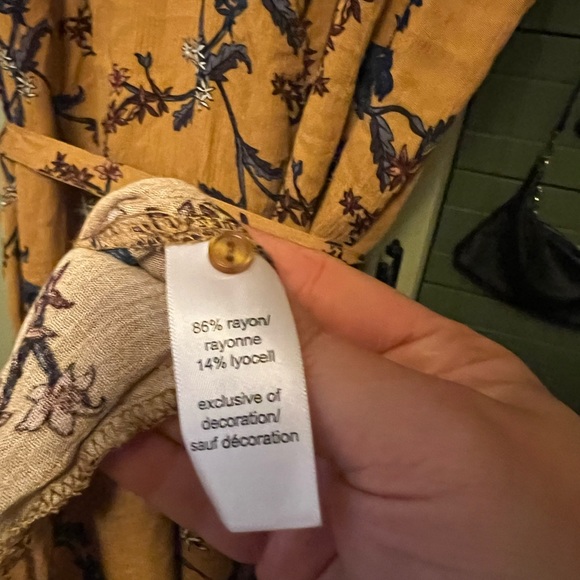 Mustard yellow high low sundress - Picture 4 of 4